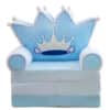 2in1 Crown Baby Sofa And Bed Blue.