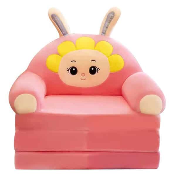 2in1 Doll Face Baby Sofa And Bed Pink.