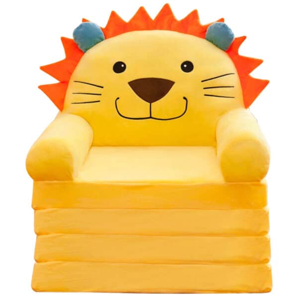 2in1 Lion Baby Sofa And Bed Yellow 4 Layers.