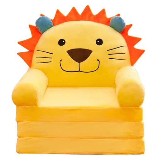 2in1 Lion Baby Sofa And Bed Yellow.