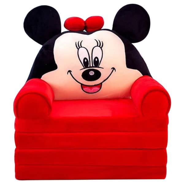 2in1 Mickey Baby Sofa And Bed RED BLACK 4 Layes.