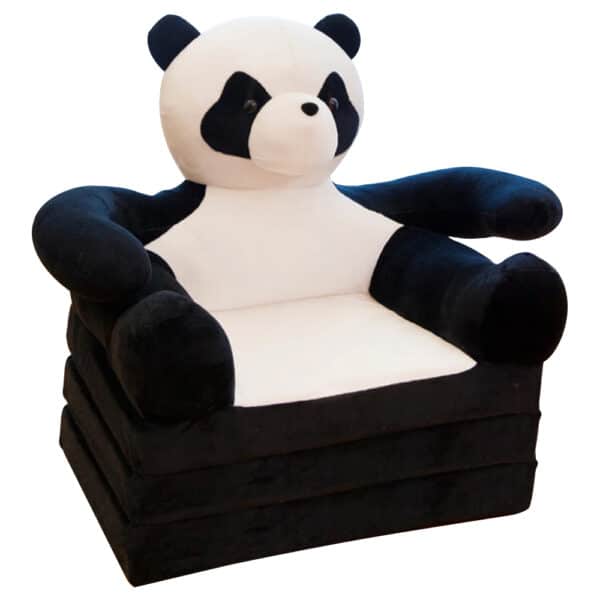 2in1 Panda Baby Sofa And Bed Black.