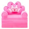 2in1 Princess Baby Sofa And Bed PINK 4 Layers.