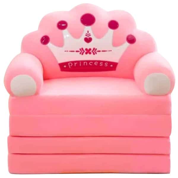 2in1 Princess Baby Sofa And Bed Pink New Edition 4 Layers.