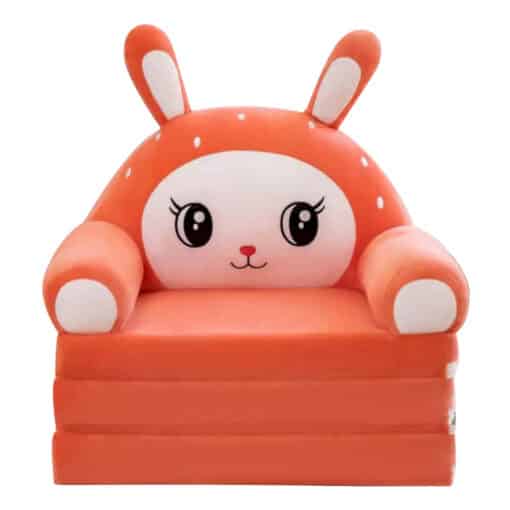 2in1 Rabbit Baby Sofa And Bed Orange.