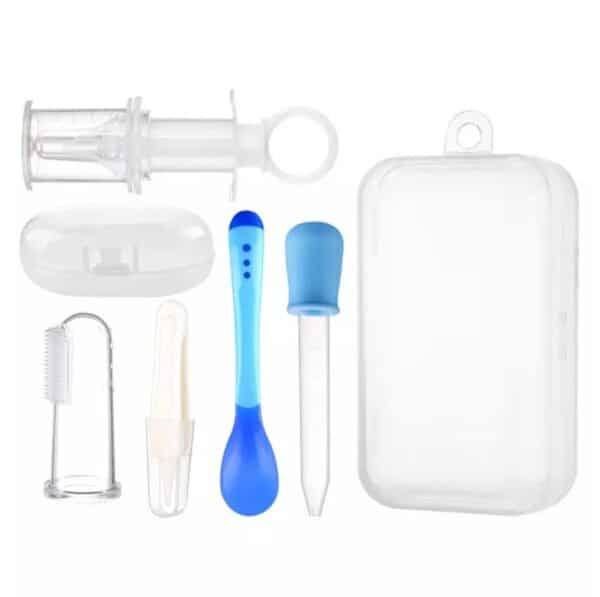 5 Pieces Portable Baby Care Kit Blue
