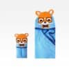Animal Hooded Bath Towel JCBT 21 Blue Orange Bear