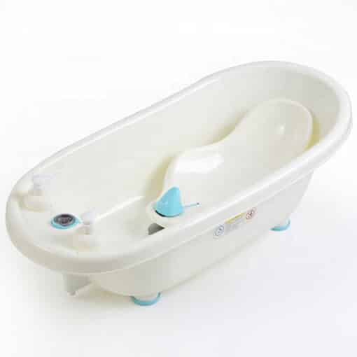 Baby Bath Tub with Water Temperature Sensor and Bathing Sling Seat.
