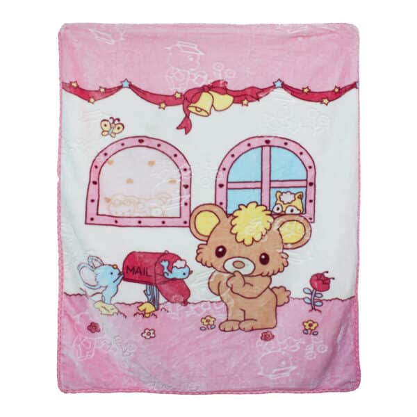 Baby Blanket Pink Mouse