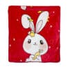 Baby Blanket Red Bunny