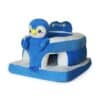 Baby Character Sofa with Ground Support Blue Penguin