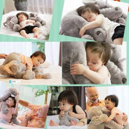 Baby Elephant Sleeping Pillow reference image