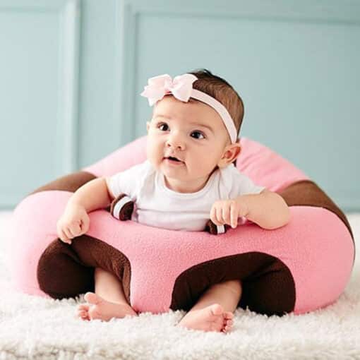 Baby Floor Seat Blue Pink White reference image 1