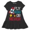 Baby Girl Top Fly Now Or Never Black