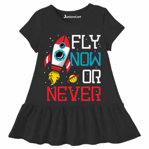 Baby Girl Top Fly Now Or Never Black