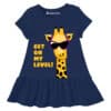 Baby Girl Top Get On My Level Navy Blue