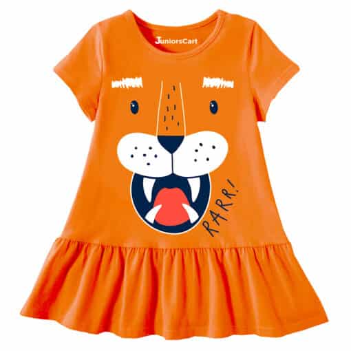 Baby Girl Top Lion Rarr Orange