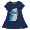 Baby Girl Top Snack Attack Navy Blue
