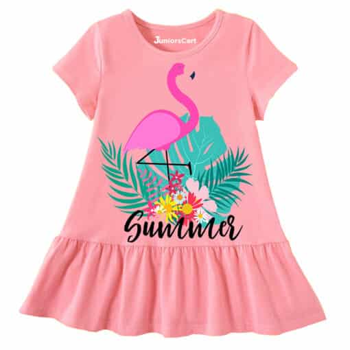 Baby Girl Top Summer Swan Pink