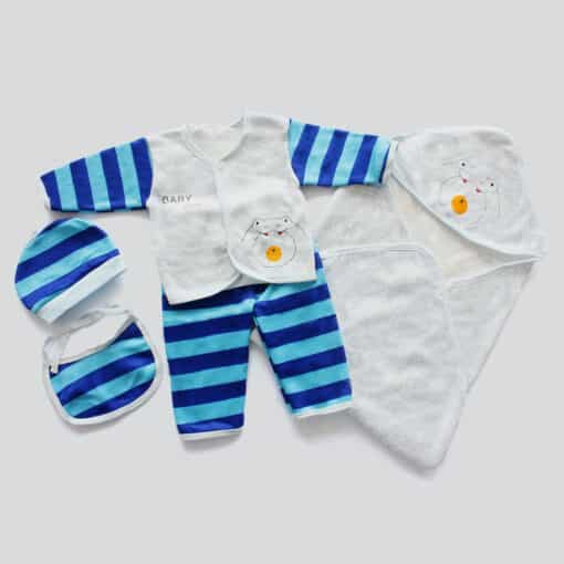 Baby Love 5 Piece Fleece Suit Roay Blue 0 6 Months