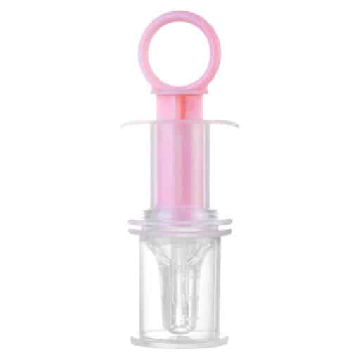 Baby Medicine amp Juice Fruit Syringe with Plastic Case PINK.