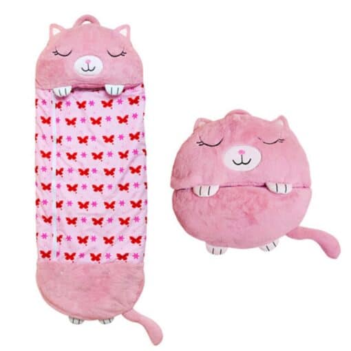 Baby Napper Sleeping Bag Play Pillow PINK KITTY