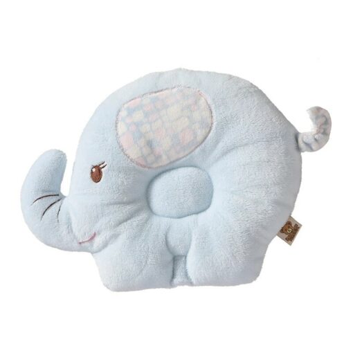 Baby Round Pillow Blue Elephant