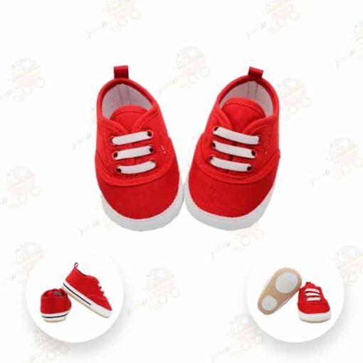 Baby Shoes RED WHITE 1