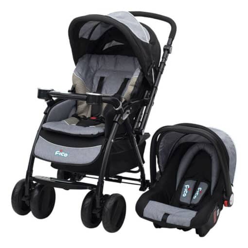 Baby Stroller Bassinet Pram FCBS 02 Black And Grey