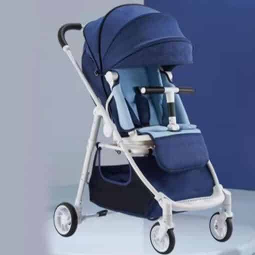 Baby Stroller Pram Rotating V6 Blue