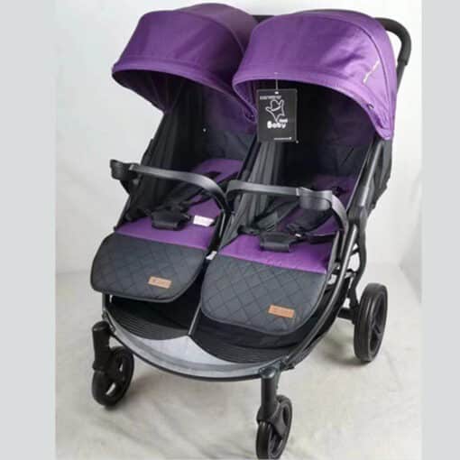 Baby Stroller Pram Twin Set LB 100 Purple