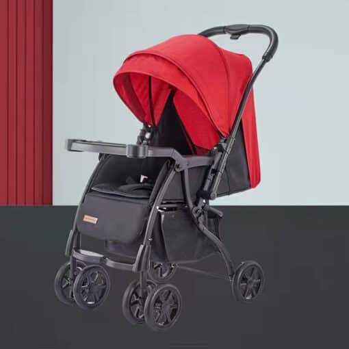 Baby Stroller Pram V7 Red And Black