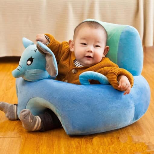 Back Support 3D Character Baby Floor Seat with handle reference image 1