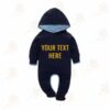 Blue Jump Suit with Golden Customised Text 1