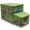 Bus Shape Storage Box and Chair GREEN