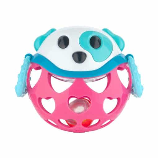 Canpol Babies Interactive Toy With Rattle Pink Dog 79101 Pink