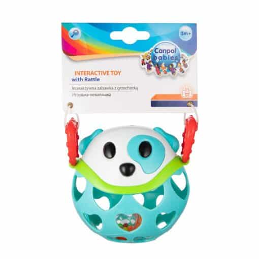 Canpol Babies Interactive Toy With Rattle Turquoise Dog 79101