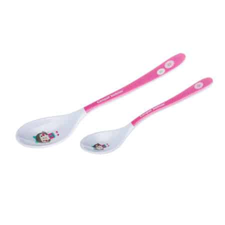 Canpol Melamine Spoons Toys 2 Pcs Pink 4533 Pink
