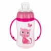 Canpol Training Cup With Silicone Spout Cute Animals Cat 56512 Pink