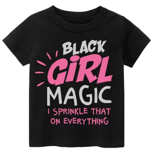 Casual T Shirt Black Girl Magic Black