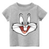 Casual T Shirt Bunny Grey