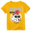 Casual T Shirt Cool Dude Gold