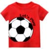 Casual T Shirt Lets Play Red