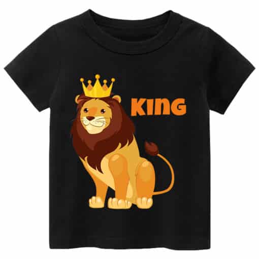 Casual T Shirt Lion King Black