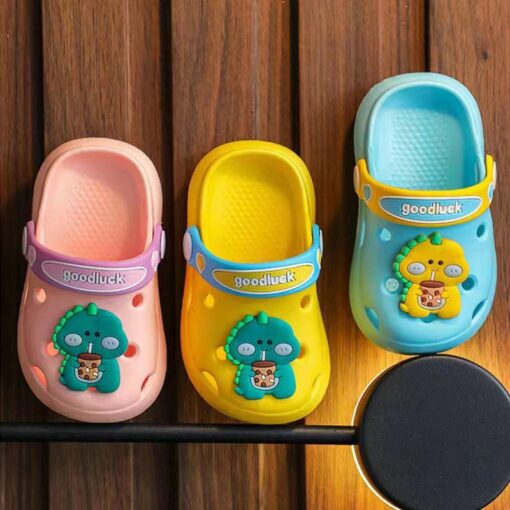 Character Crocs Hole Sandals Dino Straw Cup GREEN