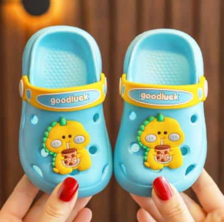 Character Crocs Hole Sandals Dino Straw Cup LIGHT BLUE
