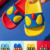 Character Crocs Hole Sandals Wide Eyes BLUE YELLOW