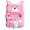 Character Hooded Blanket Kitty PINK
