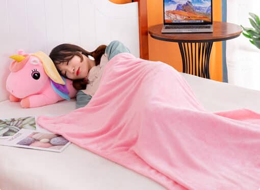 Character Sleeping Pillow with Blanket reference image 1