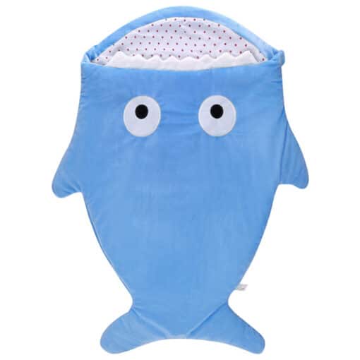 Cozy Fish Shape Cotton Baby Sleeping Bag SKY BLUE